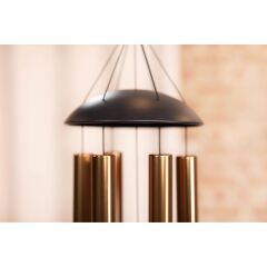 Ay Sembollü Meditasyon Rüzgar Çanı 44'' (Bronz)