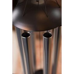 Ay Sembollü Meditasyon Rüzgar Çanı 44'' (Gümüş)