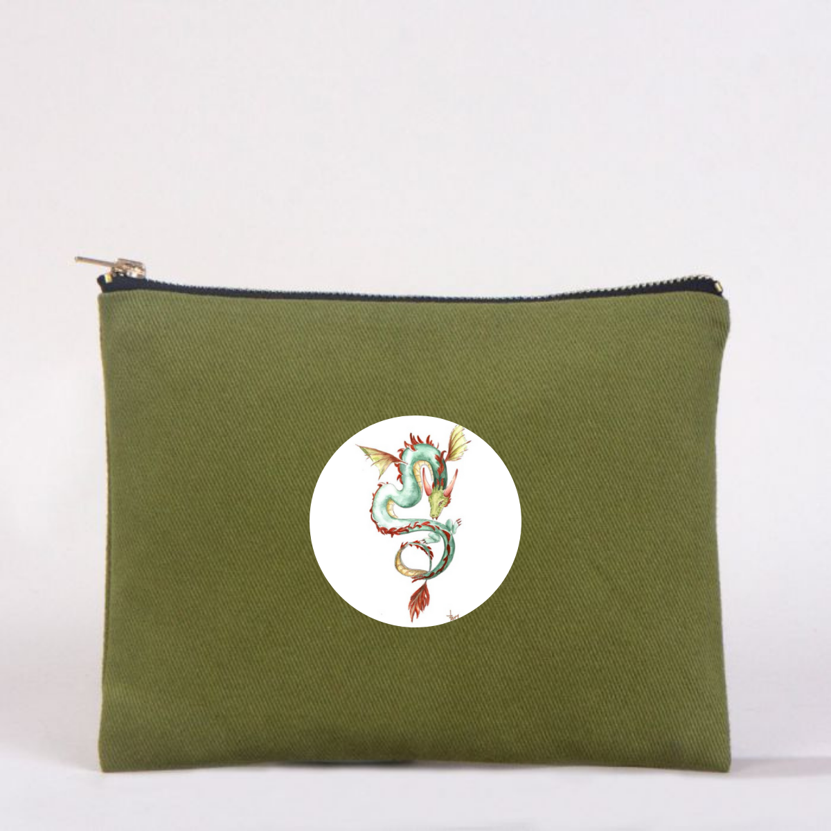 Çin Burcu Clutch Çantalar Ejderha - yeşil