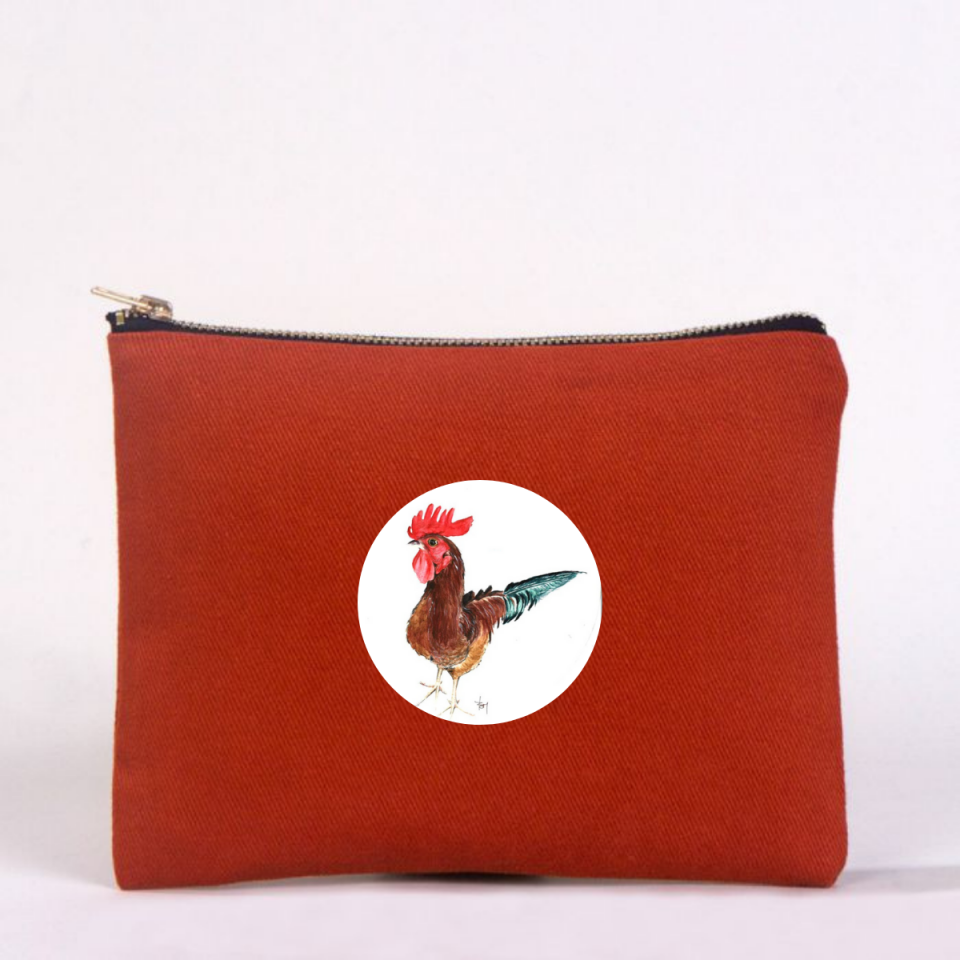 Çin Burcu Clutch Çantalar Horoz - kiremit