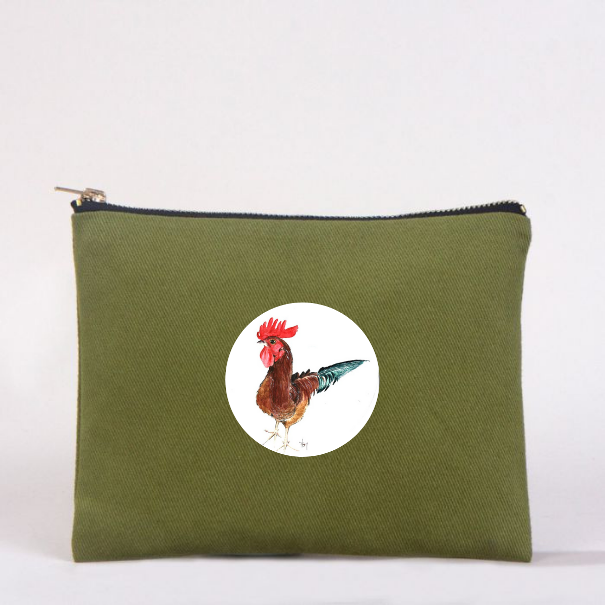 Çin Burcu Clutch Çantalar Horoz - yeşil