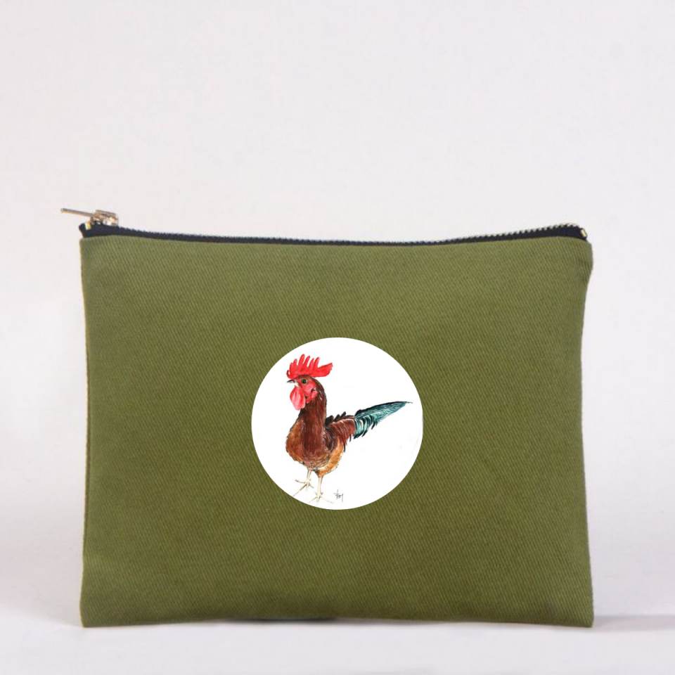 Çin Burcu Clutch Çantalar Horoz - yeşil