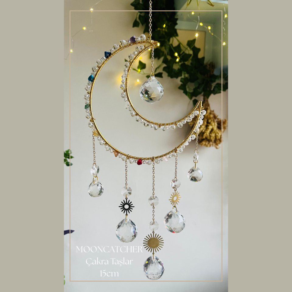 Kristaller - Moon Suncatcher 15 cm