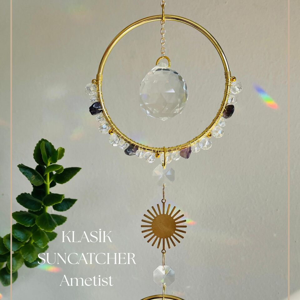 Kristaller - Klasik Suncatcher ametist (mor)