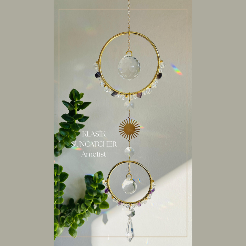 Kristaller - Klasik Suncatcher ametist (mor)