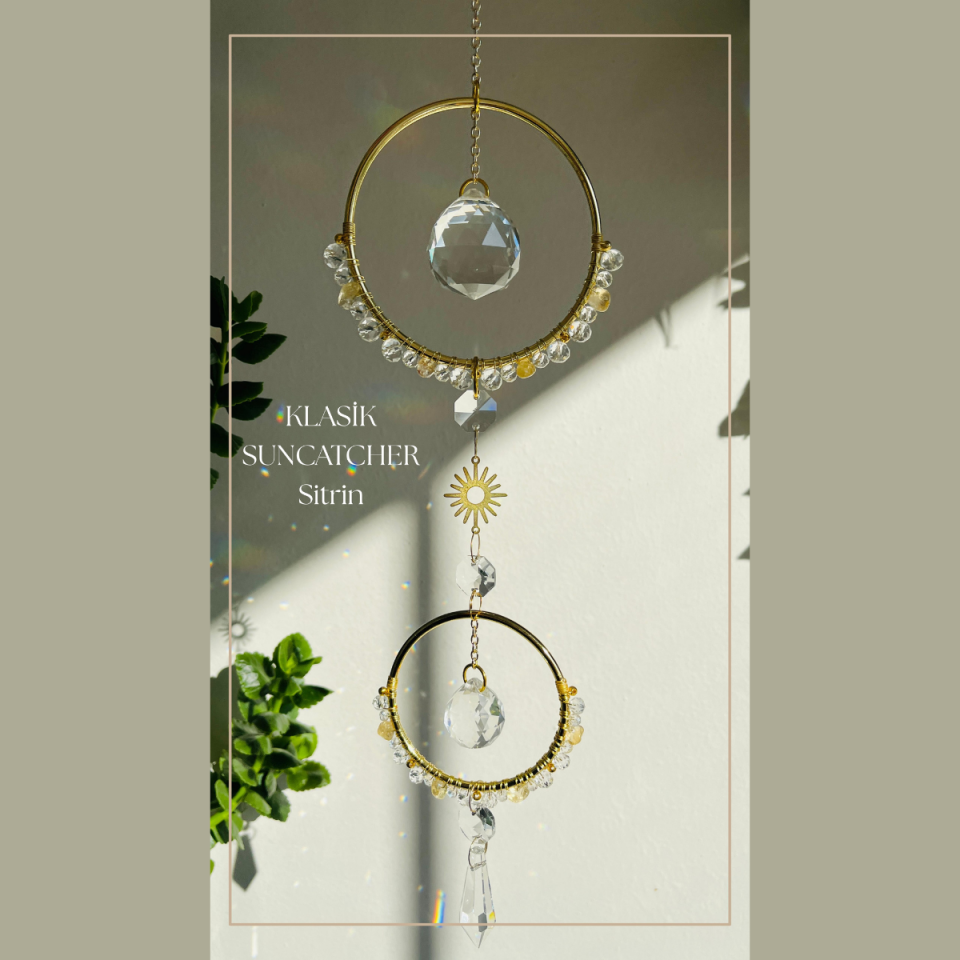 Kristaller - Klasik Suncatcher sitrin (sarı)