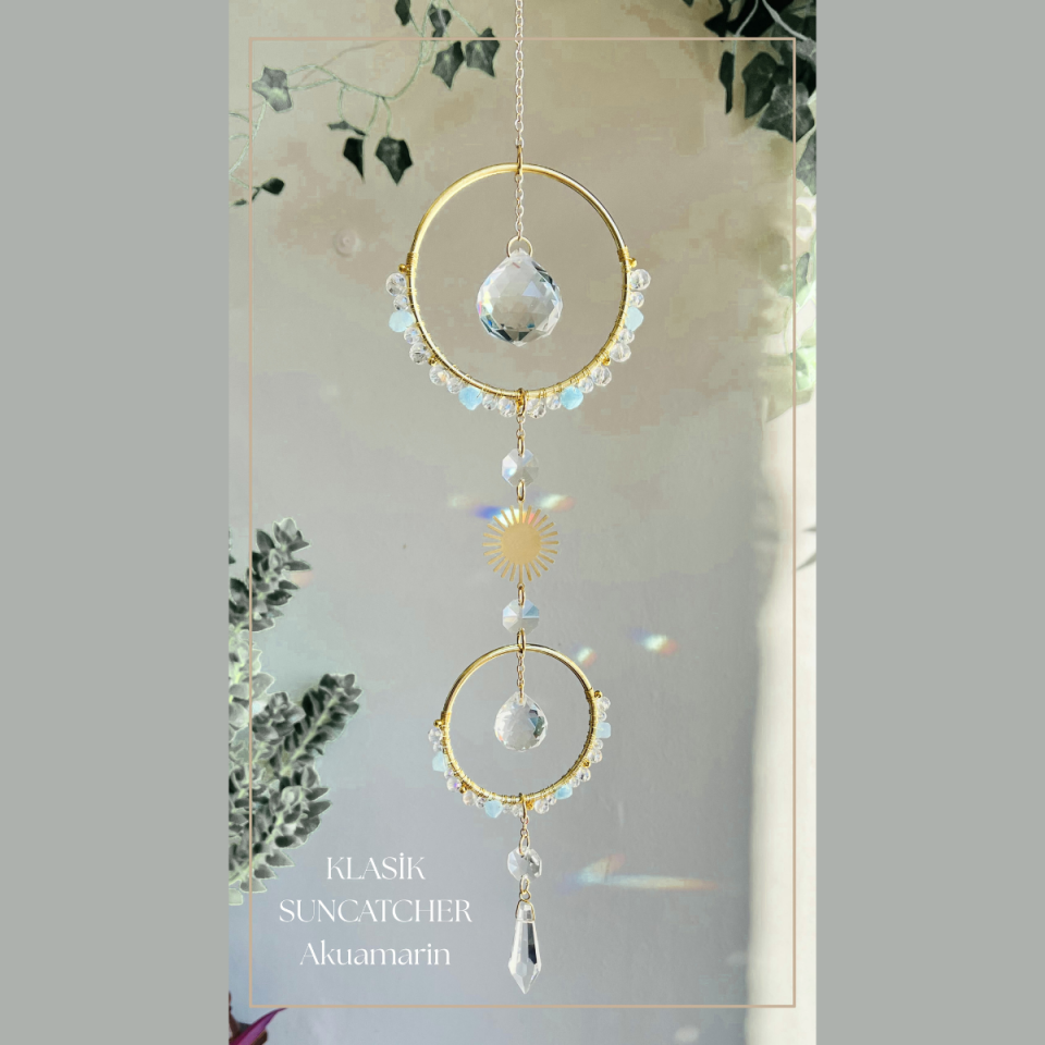Kristaller - Klasik Suncatcher aquamarine