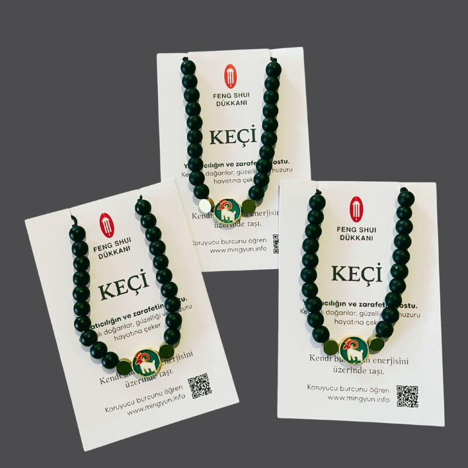 12 Çin Burcu Oniks Bileklik Koleksiyonu