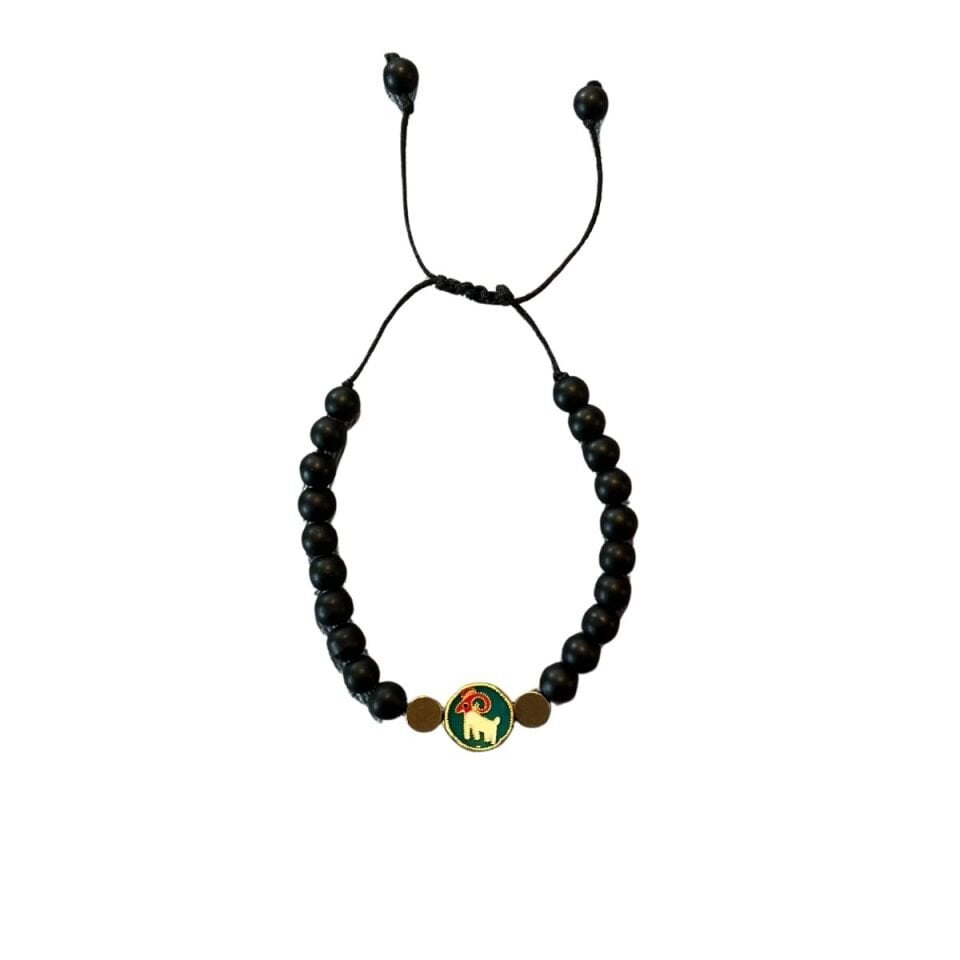 12 Çin Burcu Oniks Bileklik Koleksiyonu