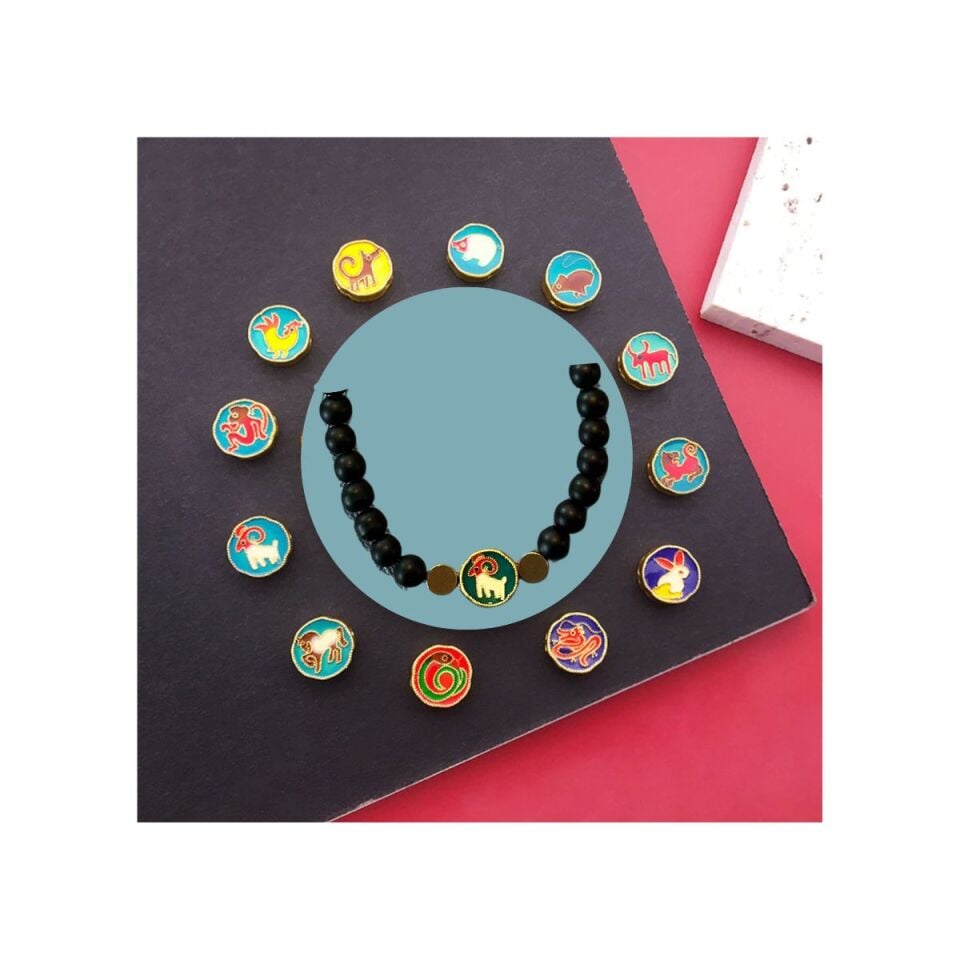 12 Çin Burcu Oniks Bileklik Koleksiyonu